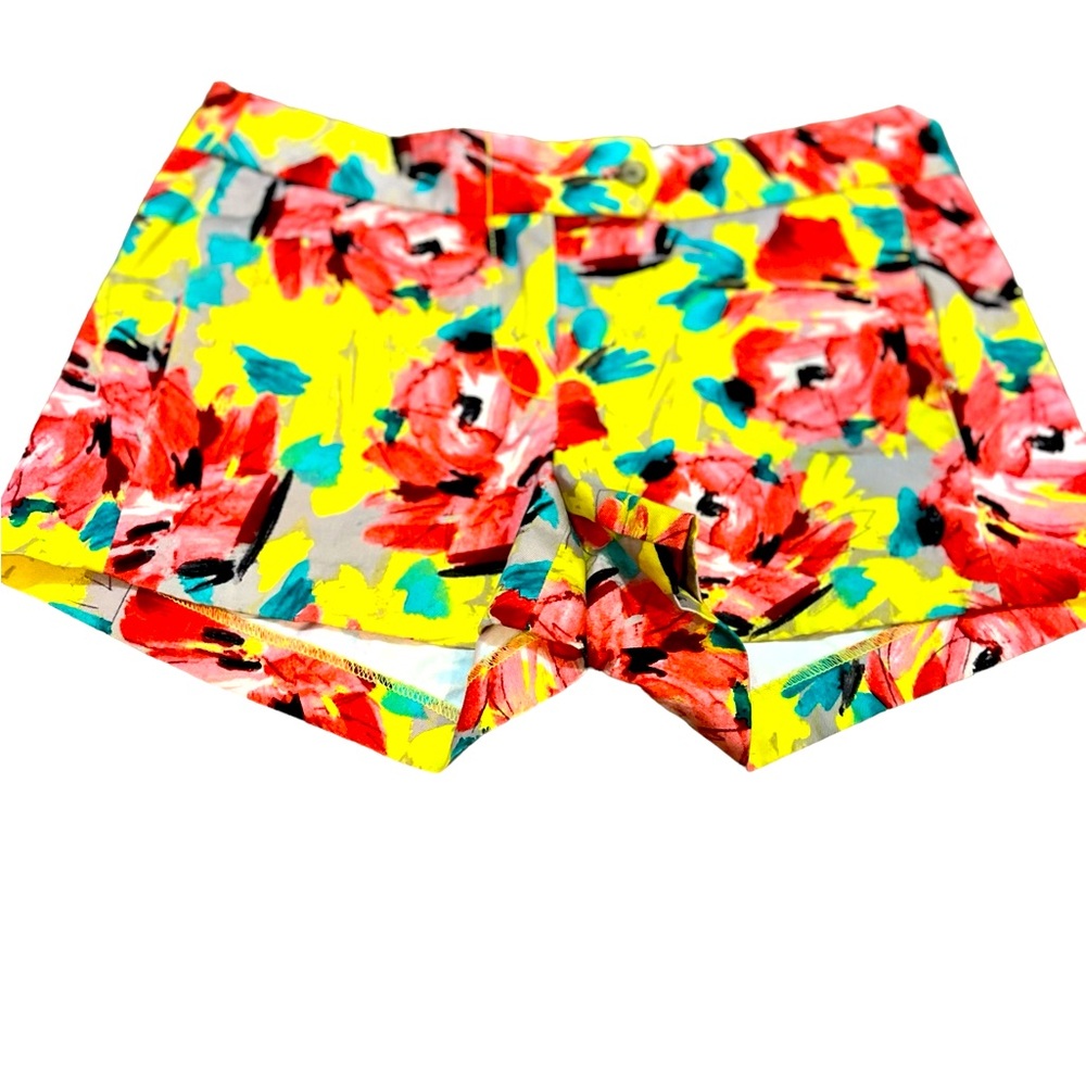 J. Crew yellow floral shorts women's/junior's size 0 EUC like new has pockets